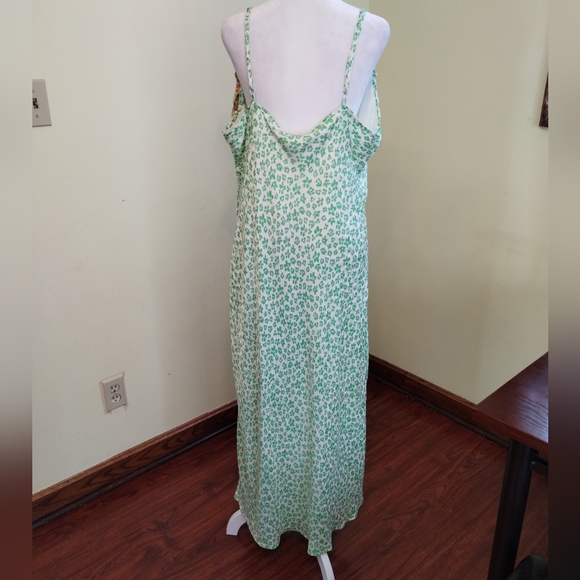 NWT Rixo x Target Leopard and Floral Print Spaghetti Strap Maxi Dress Size 1X - Picture 4 of 16